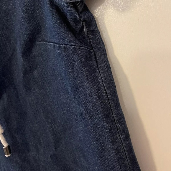 FOREVER 21 Juniors Size M Blue Denim Short Sleeve Side Zip Dress - Picture 3 of 5